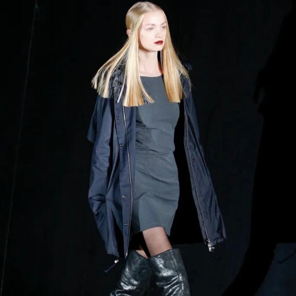 Theyskens' Theory Dinda Black Short-Sleeve T-Shirt Tunic Shift Mini Dress